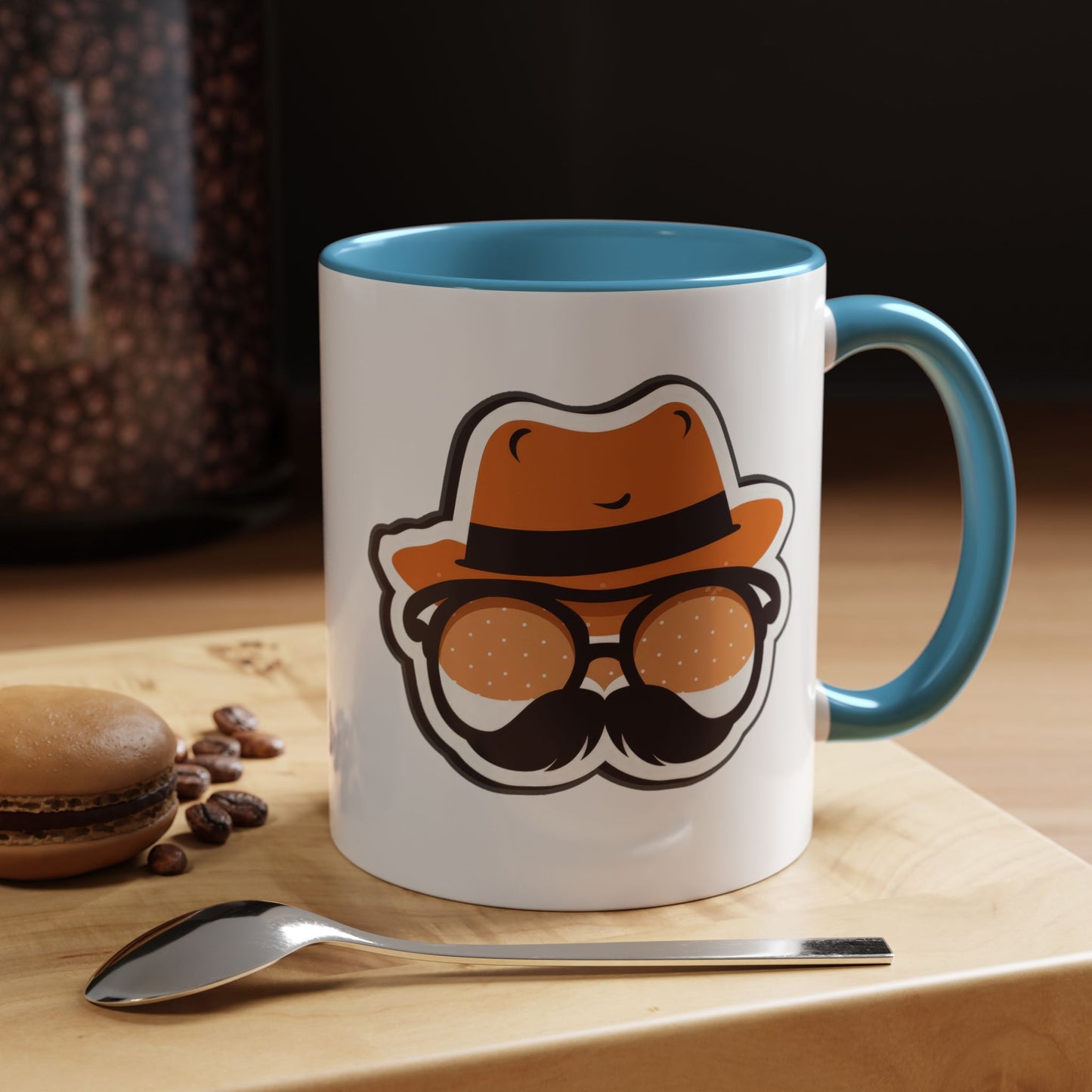 Retro Mustache Man Coffee Mug – Accent 11/15oz
