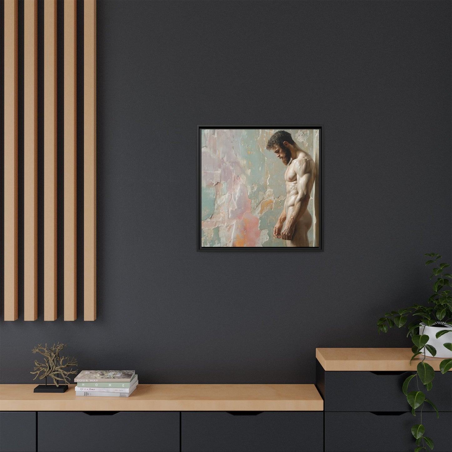 Waiting In Silence  -- Framed Matte Canvas Print