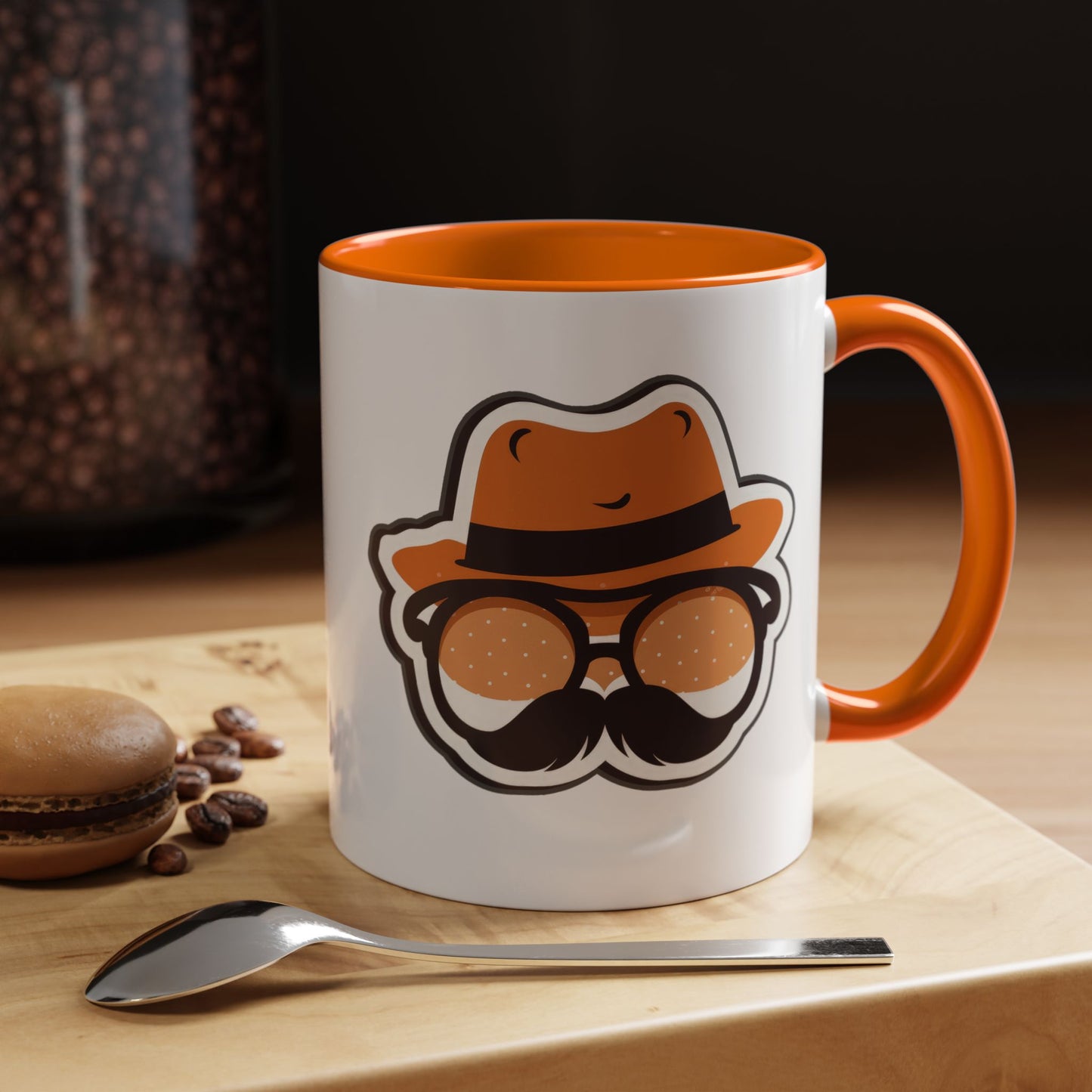 Retro Mustache Man Coffee Mug – Accent 11/15oz