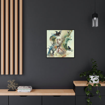 The Twins -  Gallery Canvas Wraps, Square Frame