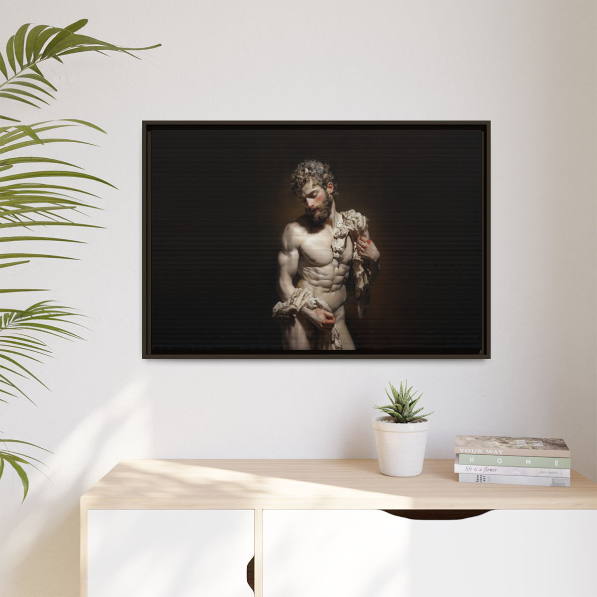 Spotlight On Innocence  -  Framed Canvas Print