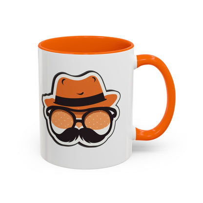 Retro Mustache Man Coffee Mug – Accent 11/15oz