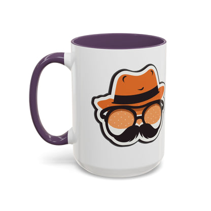 Retro Mustache Man Coffee Mug – Accent 11/15oz