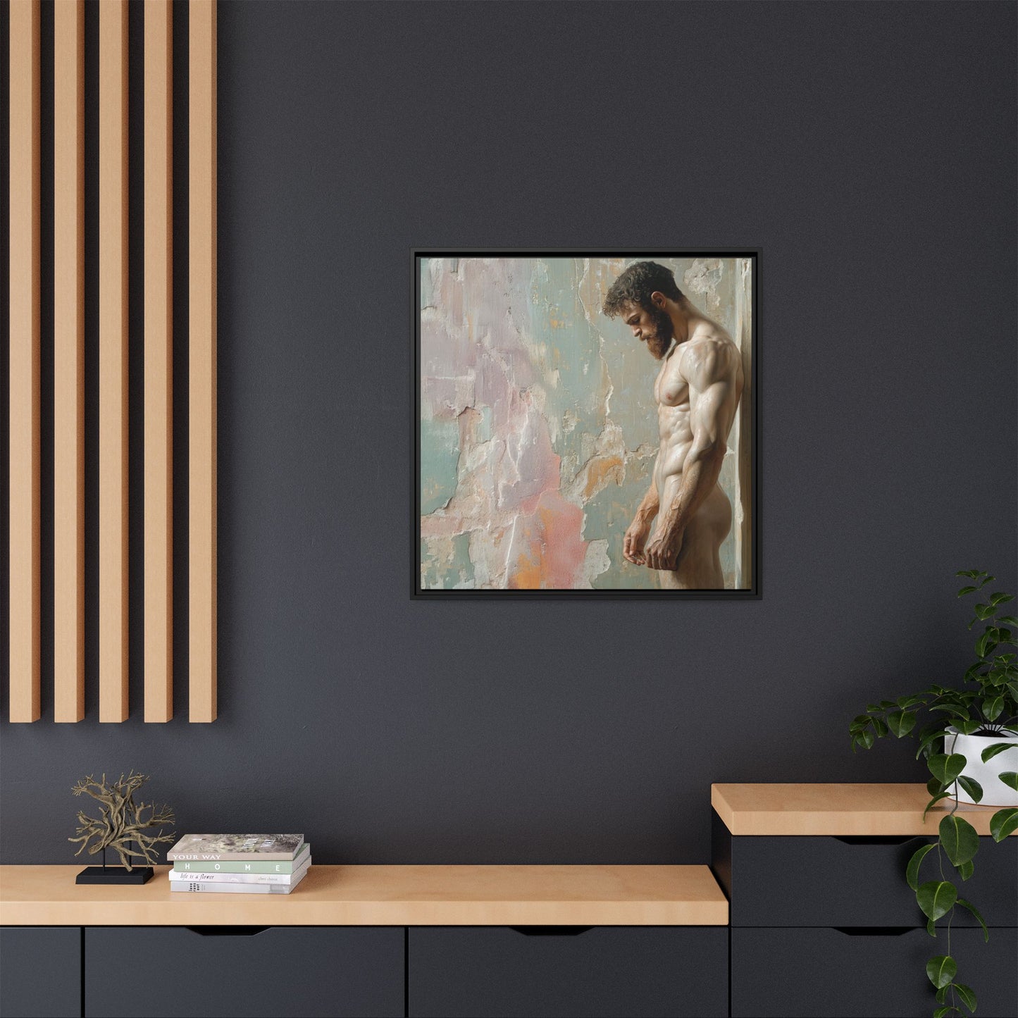 Waiting In Silence  -- Framed Matte Canvas Print