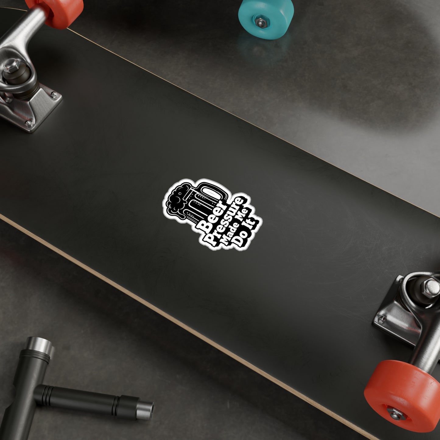 Beer Pressure Made Me Do It Sticker | Kiss-Cut Vinyl Decal