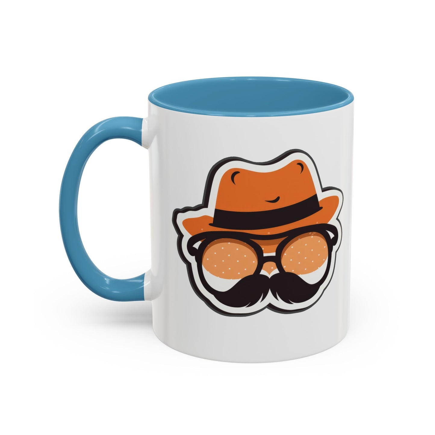Retro Mustache Man Coffee Mug – Accent 11/15oz