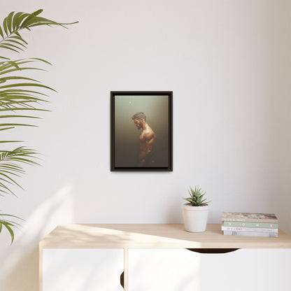 The Steam Room 1 - Framed Matte Canvas Print