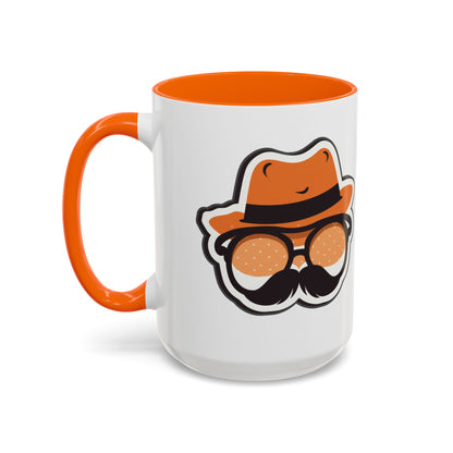 Retro Mustache Man Coffee Mug – Accent 11/15oz