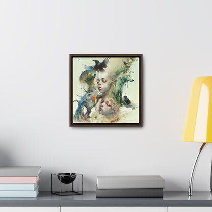 The Twins -  Gallery Canvas Wraps, Square Frame