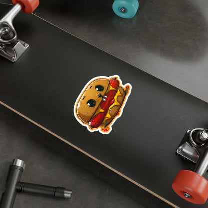 Vampire Hotdog Cheeseburger Kiss-Cut Vinyl Decals | Foodie Gothic Sticker