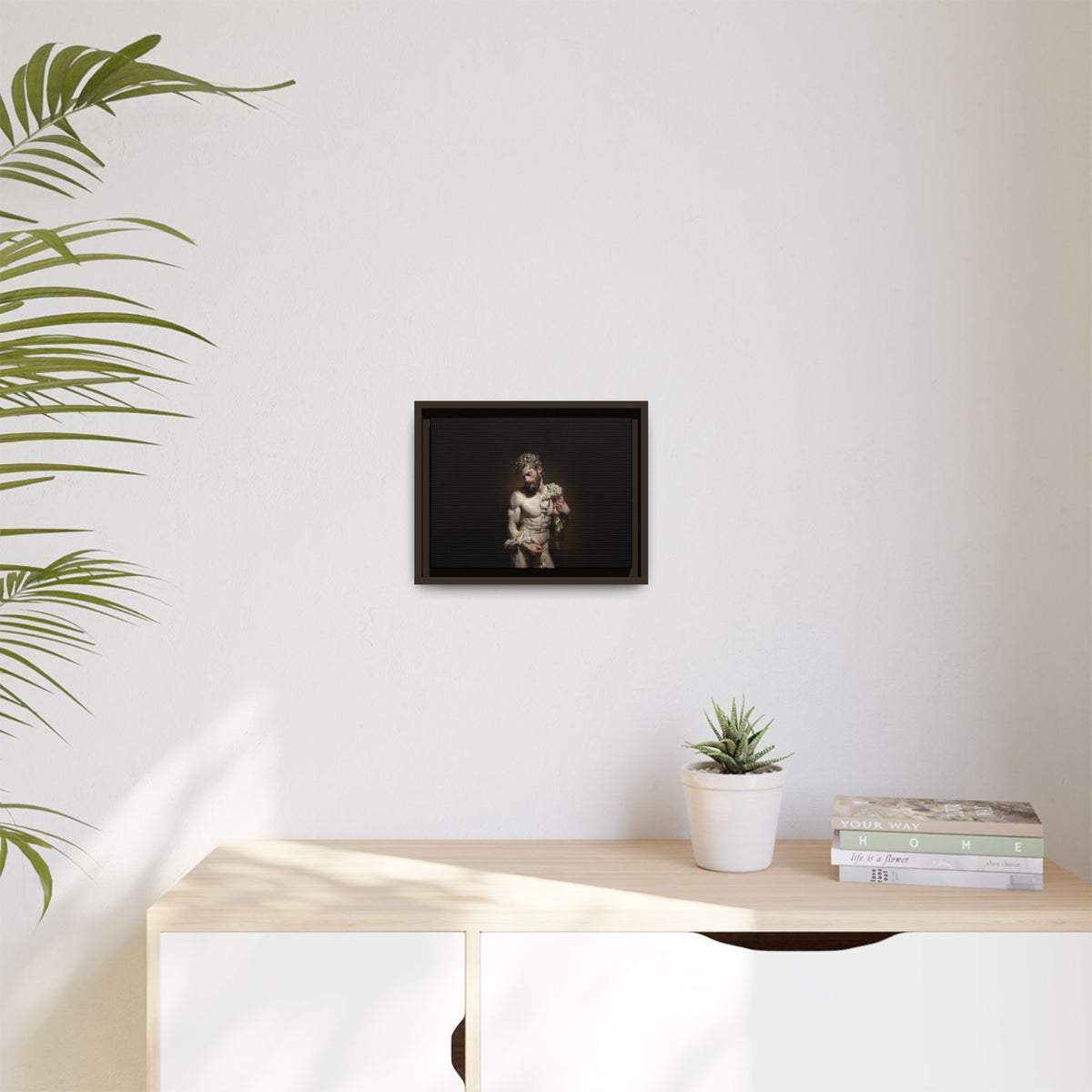 Spotlight On Innocence  -  Framed Canvas Print