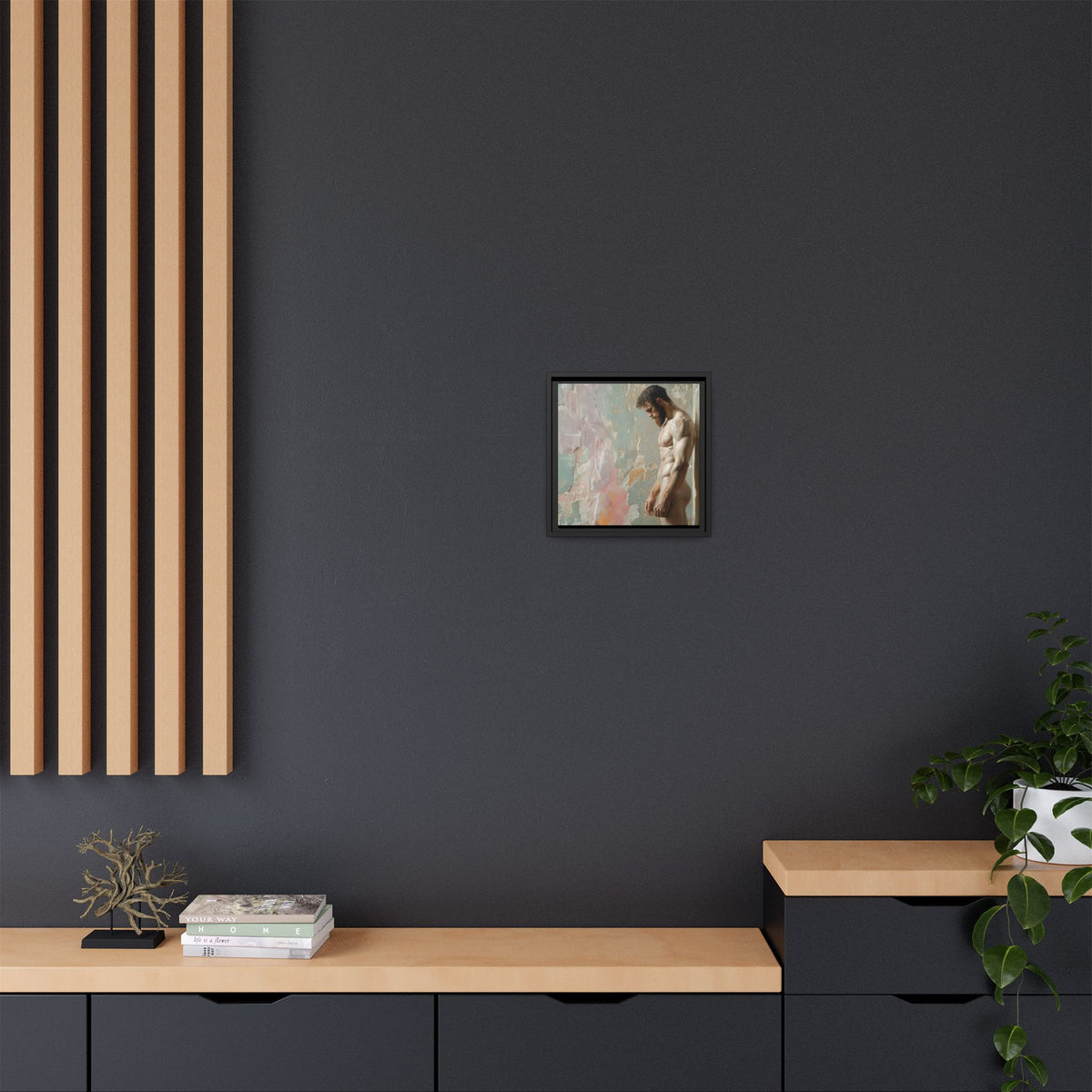 Waiting In Silence  -- Framed Matte Canvas Print