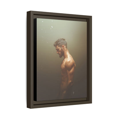 The Steam Room 1 - Framed Matte Canvas Print
