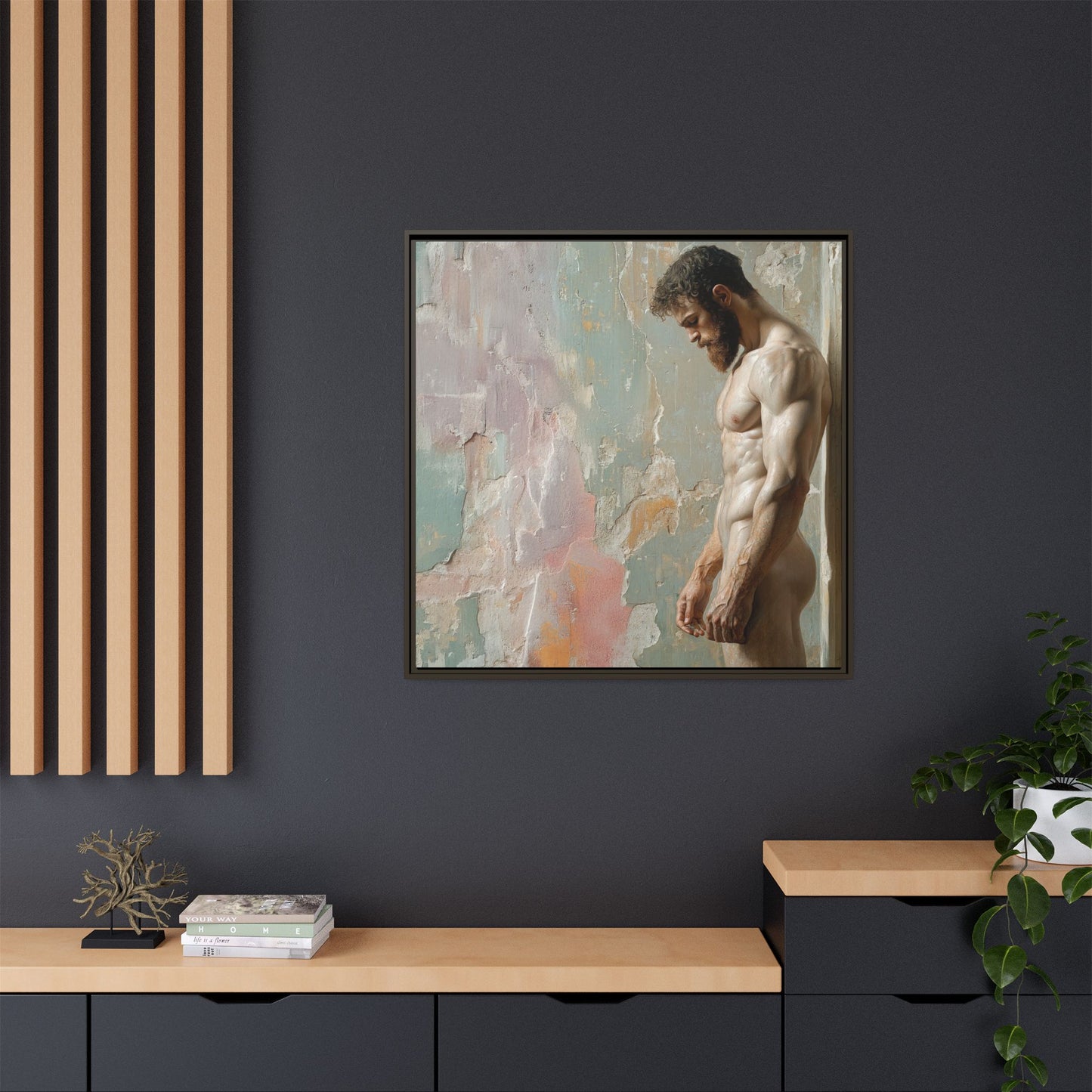 Waiting In Silence  -- Framed Matte Canvas Print