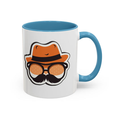 Retro Mustache Man Coffee Mug – Accent 11/15oz