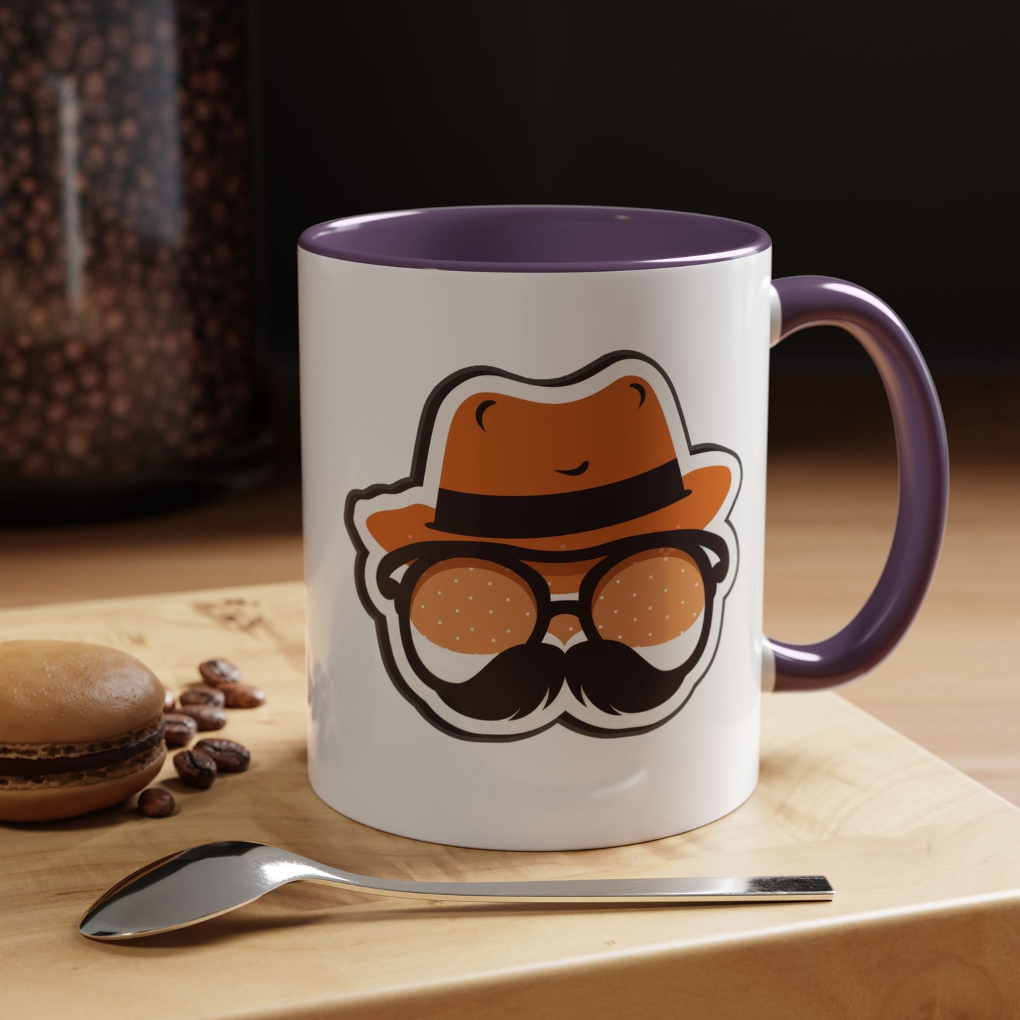 Retro Mustache Man Coffee Mug – Accent 11/15oz