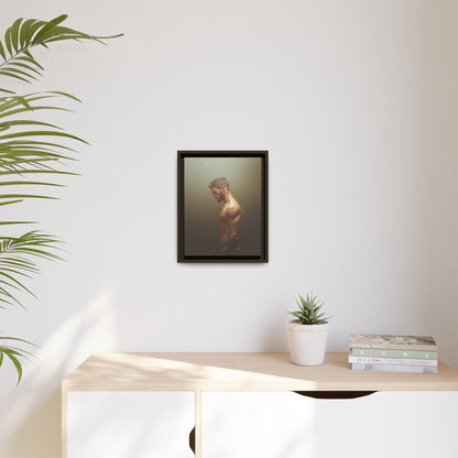 The Steam Room 1 - Framed Matte Canvas Print