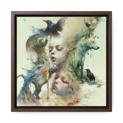 The Twins -  Gallery Canvas Wraps, Square Frame