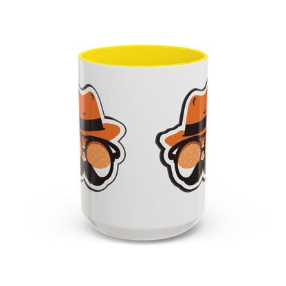 Retro Mustache Man Coffee Mug – Accent 11/15oz