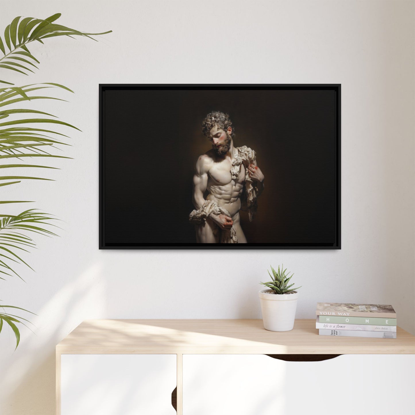 Spotlight On Innocence  -  Framed Canvas Print