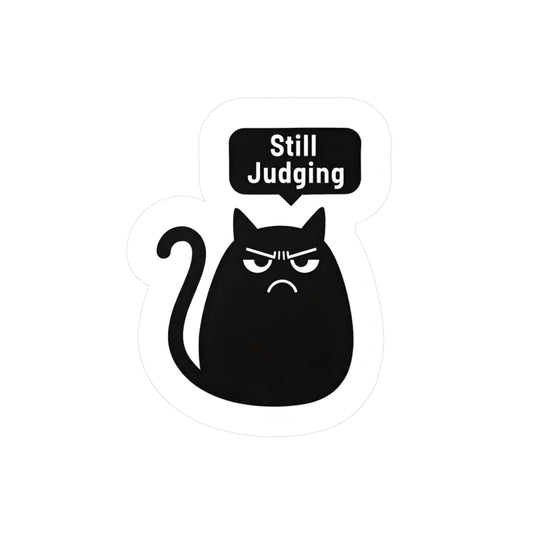 Grumpy Cat Still Judging Sticker | Kiss-Cut Vinyl Decal