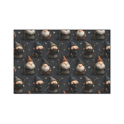 Nordic Gnome Pattern Heavy Duty Floor Mat | Cute Woodland Elf Doormat