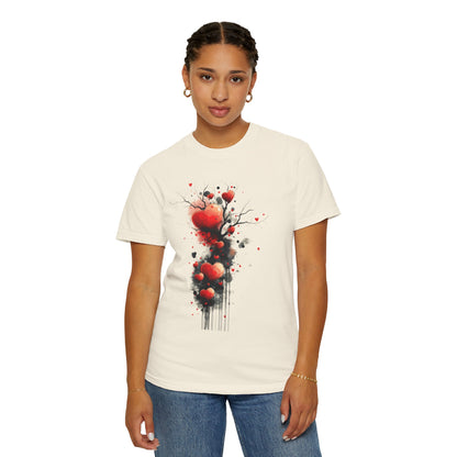 Flowing Hearts  -  Unisex Garment-Dyed T-shirt