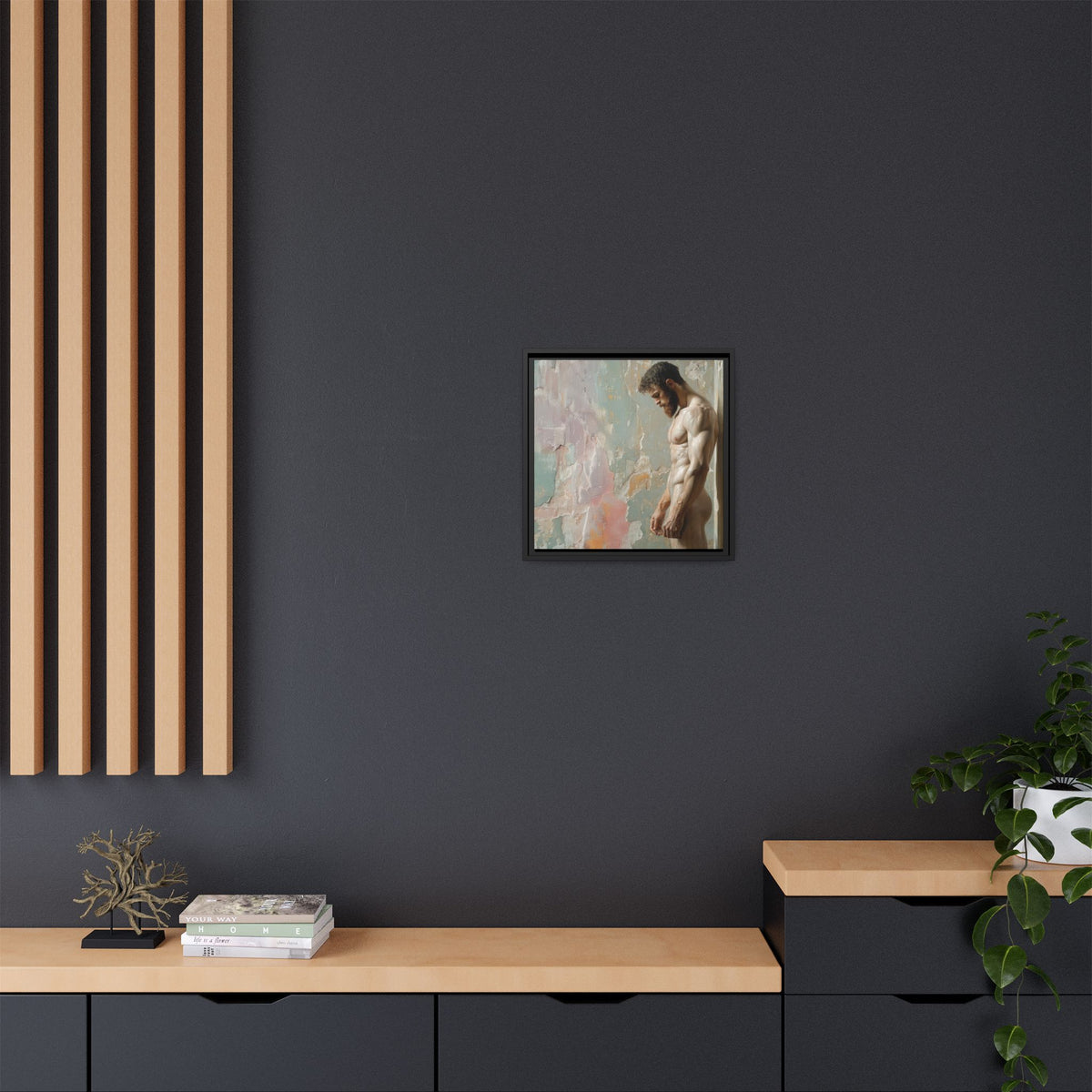 Waiting In Silence  -- Framed Matte Canvas Print