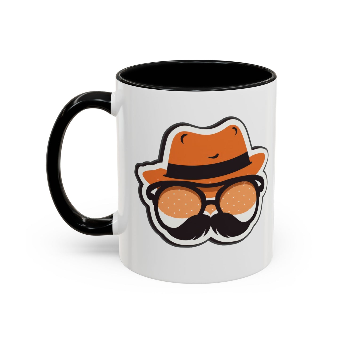 Retro Mustache Man Coffee Mug – Accent 11/15oz