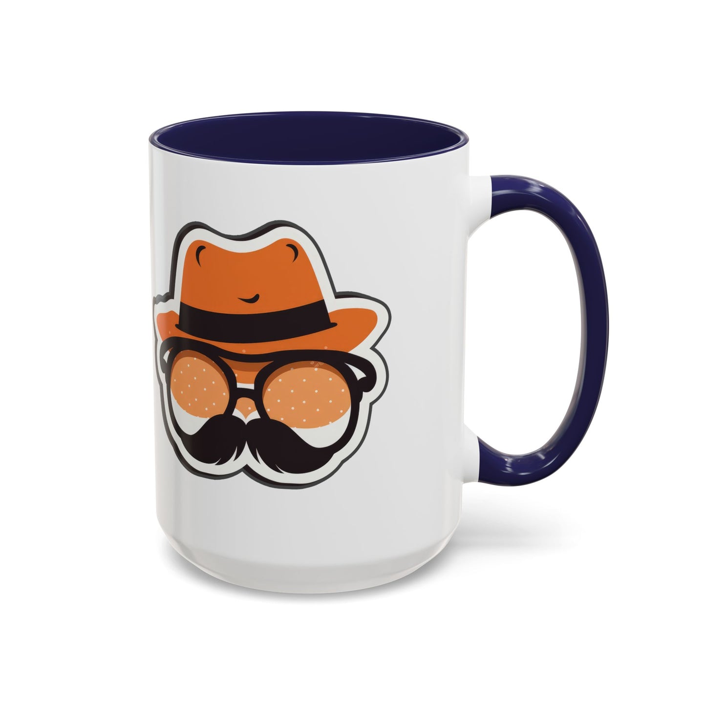 Retro Mustache Man Coffee Mug – Accent 11/15oz