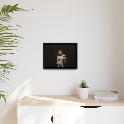 Spotlight On Innocence  -  Framed Canvas Print