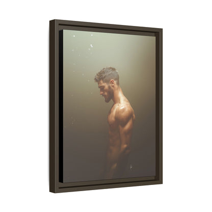 The Steam Room 1 - Framed Matte Canvas Print