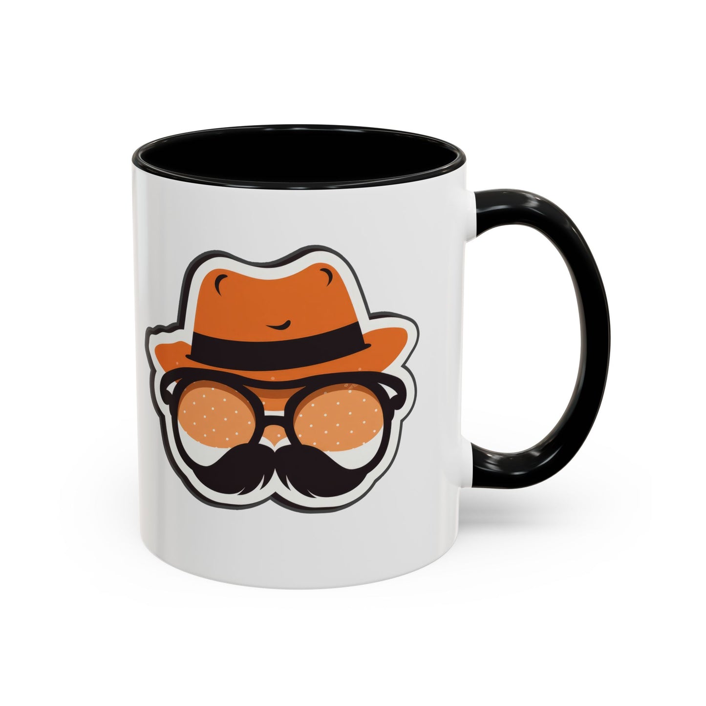 Retro Mustache Man Coffee Mug – Accent 11/15oz