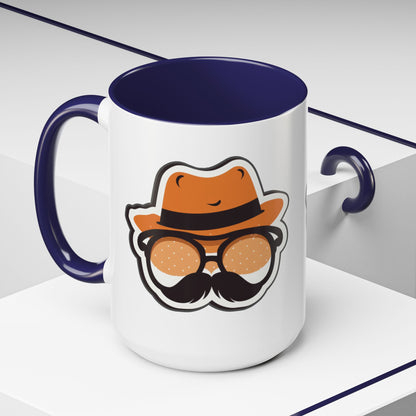 Retro Mustache Man Coffee Mug – Accent 11/15oz