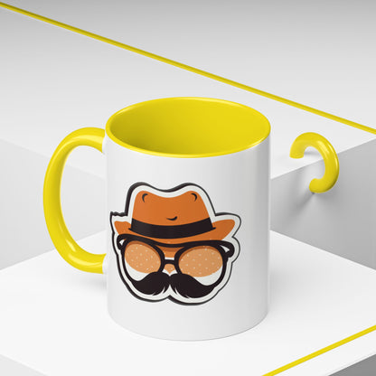 Retro Mustache Man Coffee Mug – Accent 11/15oz