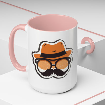 Retro Mustache Man Coffee Mug – Accent 11/15oz