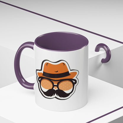 Retro Mustache Man Coffee Mug – Accent 11/15oz