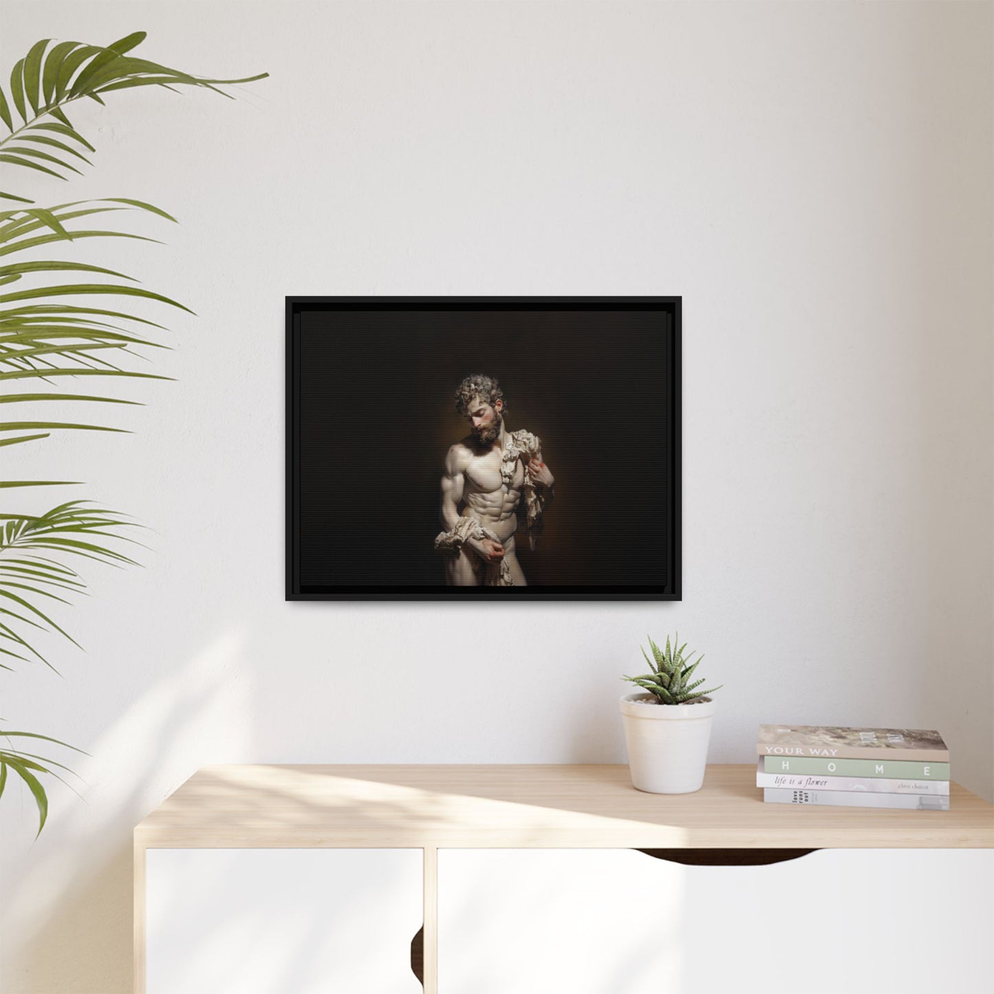 Spotlight On Innocence  -  Framed Canvas Print