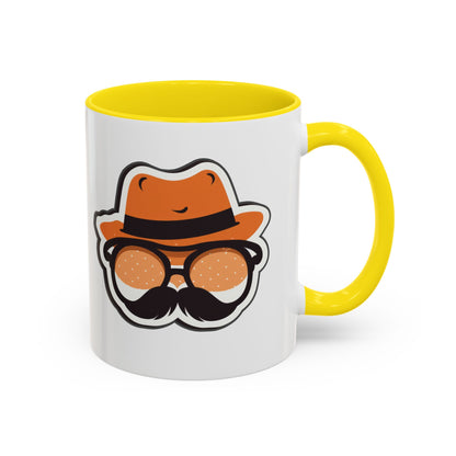 Retro Mustache Man Coffee Mug – Accent 11/15oz