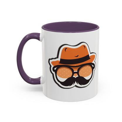 Retro Mustache Man Coffee Mug – Accent 11/15oz