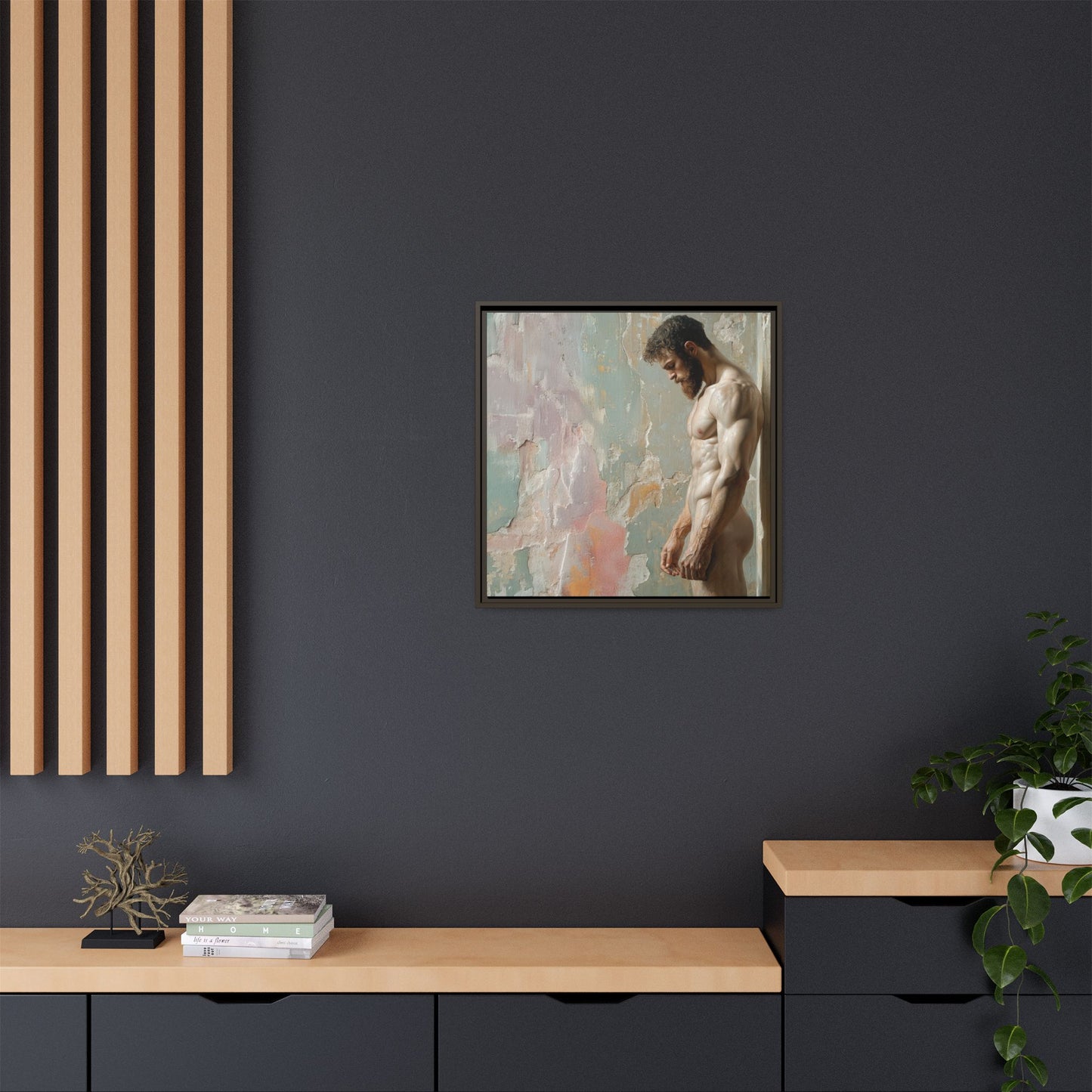 Waiting In Silence  -- Framed Matte Canvas Print