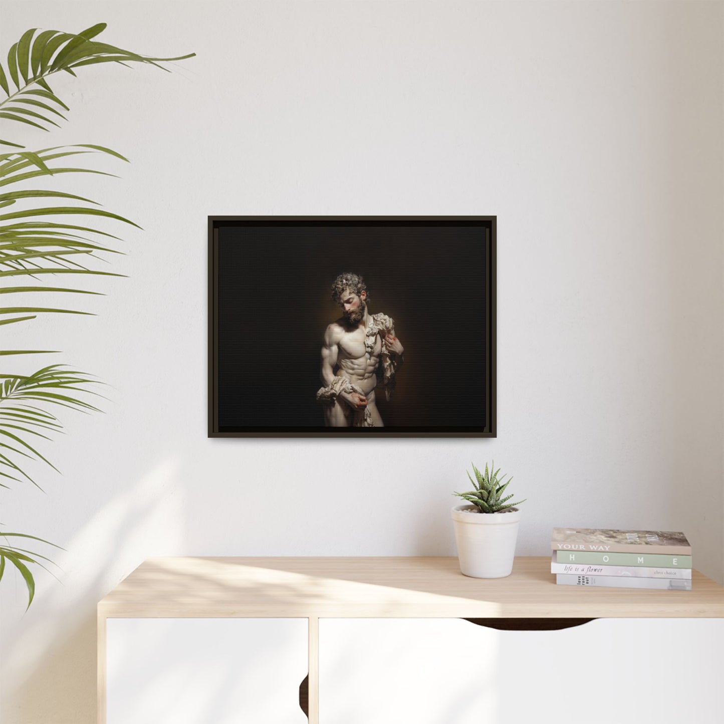 Spotlight On Innocence  -  Framed Canvas Print