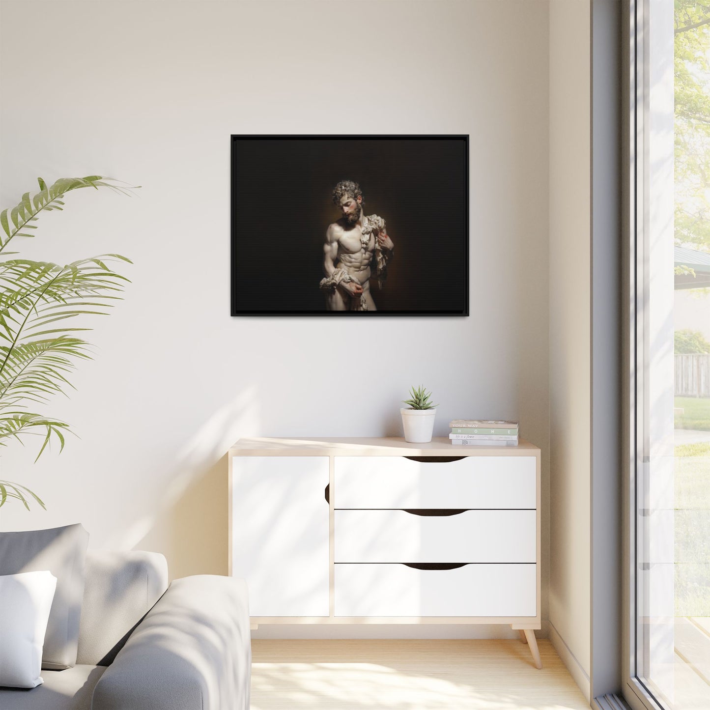 Spotlight On Innocence  -  Framed Canvas Print