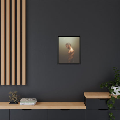 The Steam Room 1 - Framed Matte Canvas Print