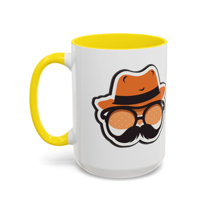 Retro Mustache Man Coffee Mug – Accent 11/15oz