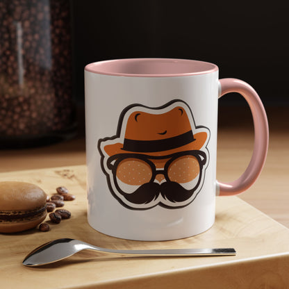 Retro Mustache Man Coffee Mug – Accent 11/15oz
