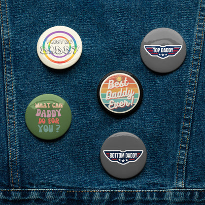 Set of Gay Daddy button pins