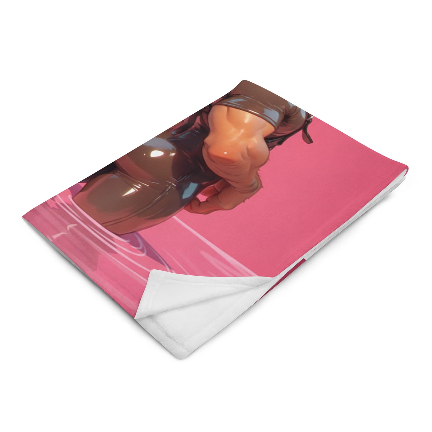 Blushing Confidence Throw Blanket - Sexy Male Throw Blanket