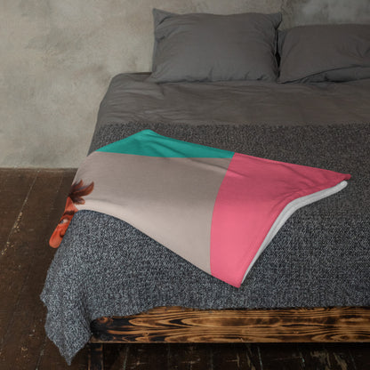Pink Heart Hero Throw Blanket - Sexy Male Throw Blanket