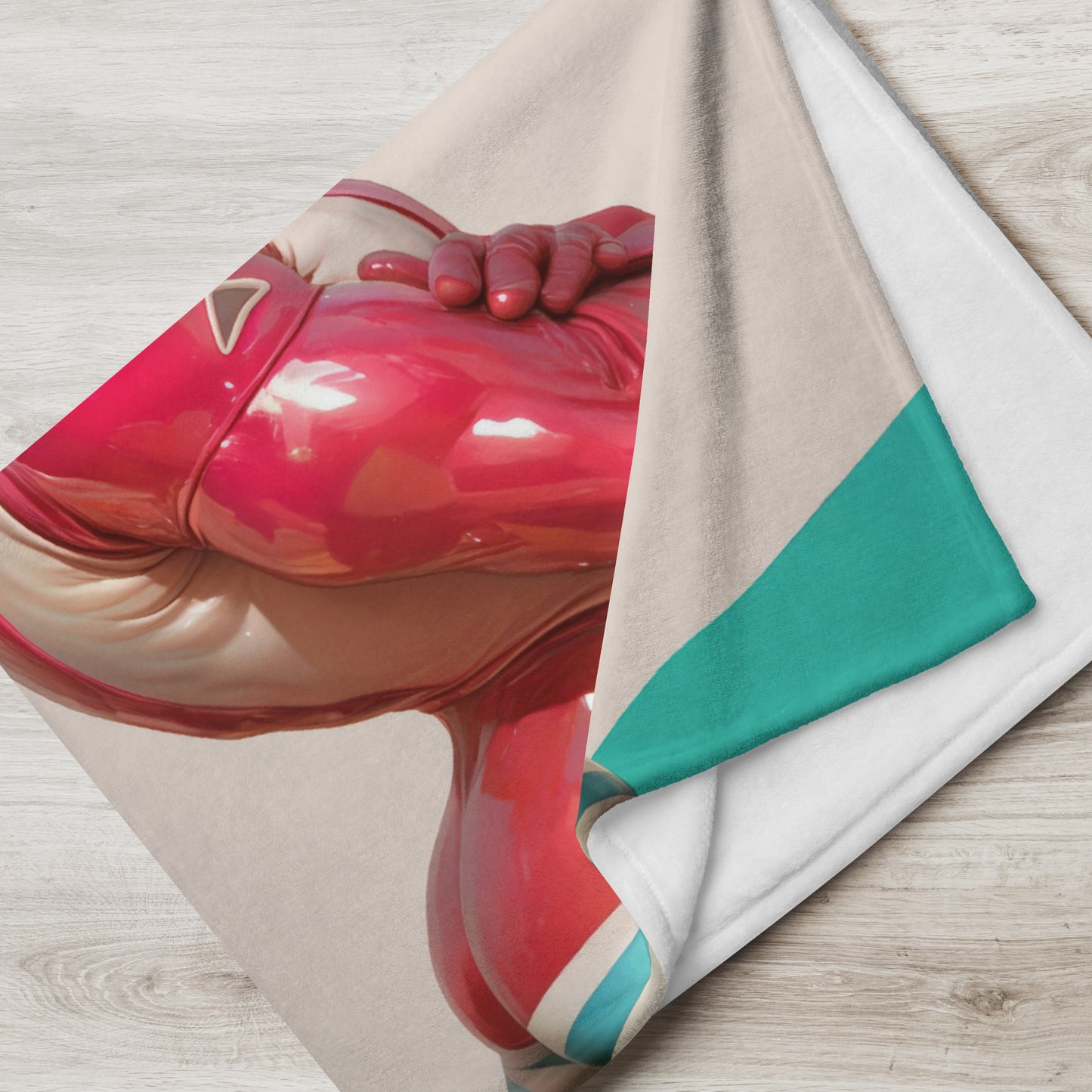 Pink Heart Hero Throw Blanket - Sexy Male Throw Blanket